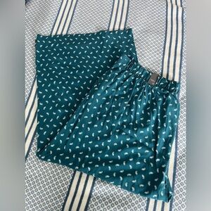 Torrid Teal Paisley Wide Leg Challis Pant